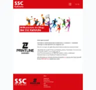 Kleine Seitenvorschau von shop.ssc-karlsruhe.de
