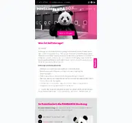 Kleine Seitenvorschau von pandabox.de
