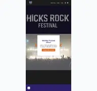 Kleine Seitenvorschau von hicksrockfestival.de