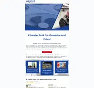 Kleine Seitenvorschau von wegner-klima.de