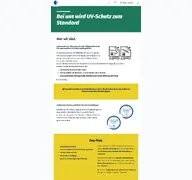 Kleine Seitenvorschau von uv-schutz.hohenstein.de
