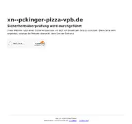 Kleine Seitenvorschau von xn--pckinger-pizza-vpb.de