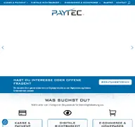 Kleine Seitenvorschau von pay-tec.de