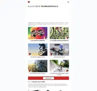 Kleine Seitenvorschau von fahrrad-pedale.de