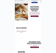 Kleine Seitenvorschau von haagen-dazs.de