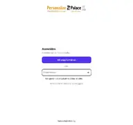 Kleine Seitenvorschau von account.personalizepalace.de