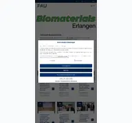 Kleine Seitenvorschau von biomat.tf.fau.de