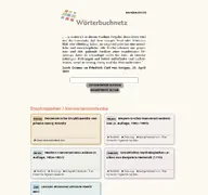 Kleine Seitenvorschau von woerterbuchnetz.de