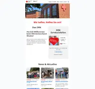 Kleine Seitenvorschau von drk-kv-minden.de
