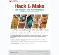 Kleine Seitenvorschau von hackmake.de