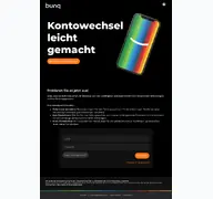 Kleine Seitenvorschau von bunq.kontowechselservice.de