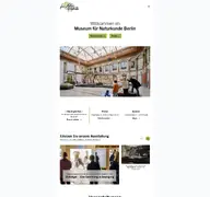 Kleine Seitenvorschau von museumfuernaturkunde.berlin