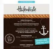 Kleine Seitenvorschau von hafenkiste.de