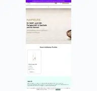 Kleine Seitenvorschau von hanfreude.de