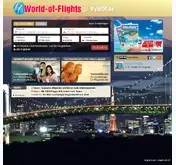 Kleine Seitenvorschau von world-of-flights.de