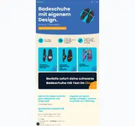 Kleine Seitenvorschau von badeschuhebedrucken.de