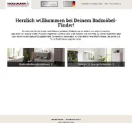 Kleine Seitenvorschau von badmoebelfinder.fackelmann.de