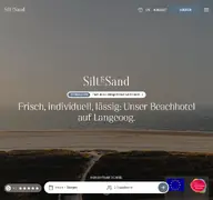 Kleine Seitenvorschau von siltandsandhotel.de