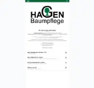 Kleine Seitenvorschau von hagen-baumpflege.de