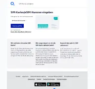Kleine Seitenvorschau von sim-aktivieren.o2online.de