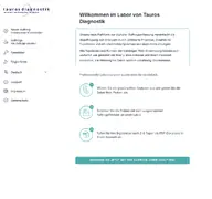 Kleine Seitenvorschau von app.tauros-diagnostik.de