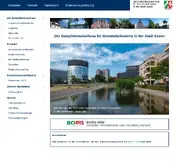 Kleine Seitenvorschau von gutachterausschuss.essen.de