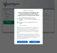 Kleine Seitenvorschau von paf4you.de