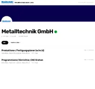 Kleine Seitenvorschau von metalltechnik.jobs.talentbait.de
