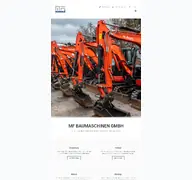 Kleine Seitenvorschau von mf-baumaschinen.de