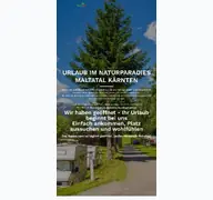 Kleine Seitenvorschau von camping-maltatal.at