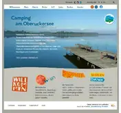 Kleine Seitenvorschau von camping-oberuckersee.de