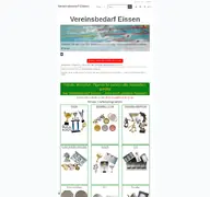 Kleine Seitenvorschau von vereinsbedarf-eissen.de