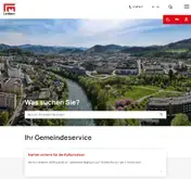 Kleine Seitenvorschau von leoben.at