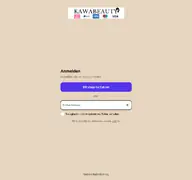 Kleine Seitenvorschau von account.kawabeauty.de