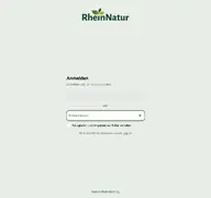 Kleine Seitenvorschau von account.rheinnatur.de