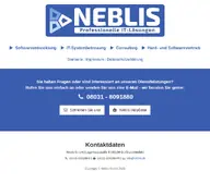 Kleine Seitenvorschau von neblis.de