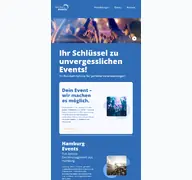 Kleine Seitenvorschau von hamburgevents.de