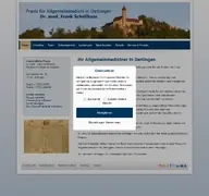 Kleine Seitenvorschau von praxis-dettingen.de