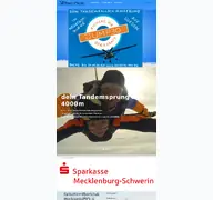 Kleine Seitenvorschau von skydive-mv.de