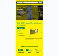 Kleine Seitenvorschau von mann-filter.com