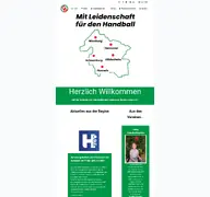 Kleine Seitenvorschau von handballregion.de