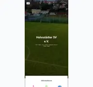 Kleine Seitenvorschau von hohnstaedtersv.de