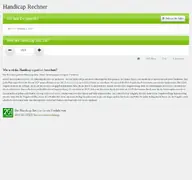 Kleine Seitenvorschau von handicap-berechnen.de