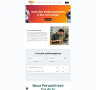 Kleine Seitenvorschau von schuelerpraktikum-karriere.evm.de