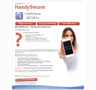 Kleine Seitenvorschau von handysecure.de