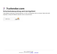 Kleine Seitenvorschau von 7calendar.com