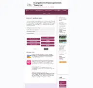Kleine Seitenvorschau von evangelisch-traunreut.de