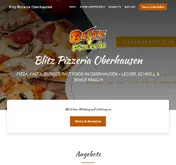 Kleine Seitenvorschau von blitzpizzeria.de
