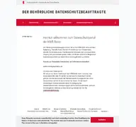 Kleine Seitenvorschau von datenschutz.hwr-berlin.de