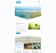 Kleine Seitenvorschau von hansa-klima.de